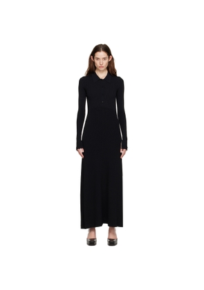 Maria McManus Black Collar Midi Dress