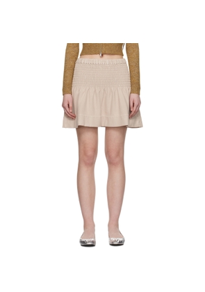 Isabel Marant Etoile Beige Pacifica Miniskirt