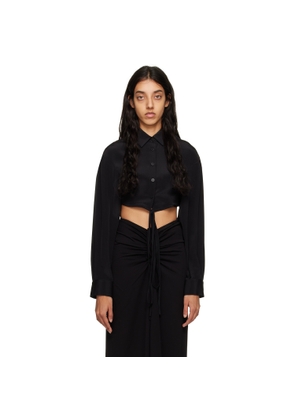 Christopher Esber Black Cropped Shirt