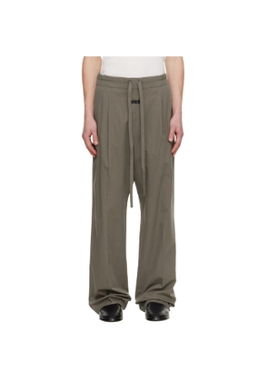 Fear of God Khaki Drawstring Straight Trousers