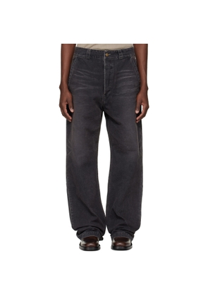 Fear of God Black Canvas Utility Jeans