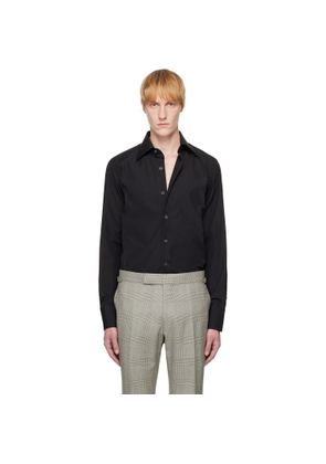 TOM FORD Black Poplin Slim Fit Shirt