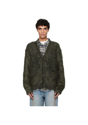 R13 Khaki Boyfriend Cardigan