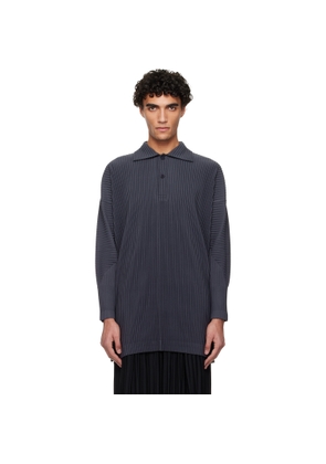 HOMME PLISSÉ ISSEY MIYAKE Navy Monthly Colors December Polo