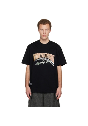 WOOYOUNGMI Black Lenticular Logo T-shirt