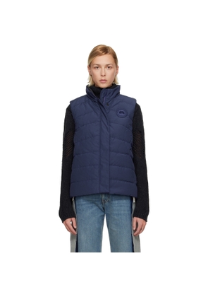 Canada Goose Blue 'Tonal Label' Freestyle Down Vest