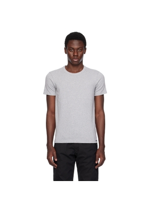 TOM FORD Gray Cotton Stretch Jersey T-shirt