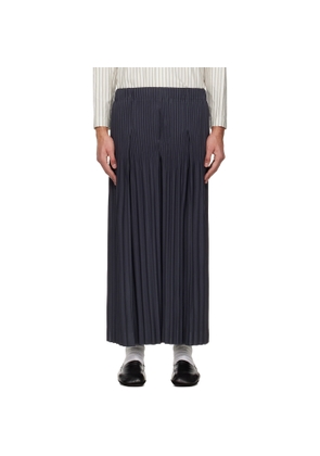 HOMME PLISSÉ ISSEY MIYAKE Navy Monthly Colors December Trousers