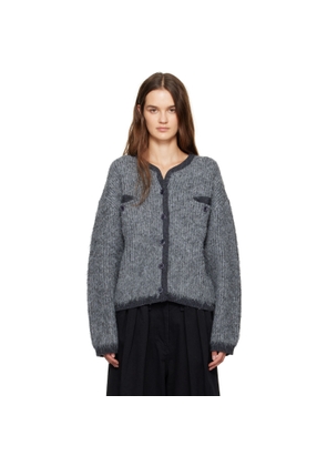 OPEN YY Gray Shaggy Cardigan