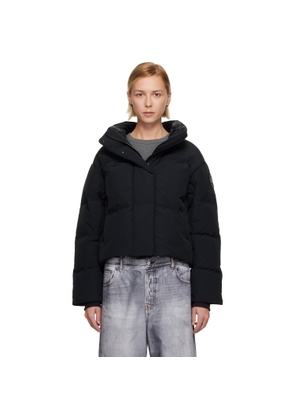 Canada Goose Black 'Black Label' Grandview Cropped Down Jacket