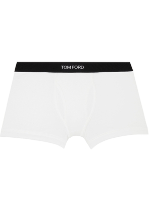TOM FORD White Cotton Boxer Briefs