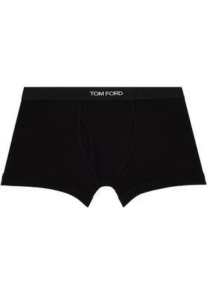 TOM FORD Black Cotton Boxer Briefs
