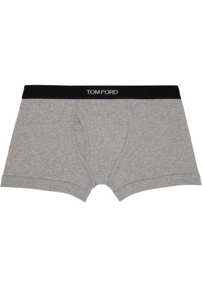 TOM FORD Gray Cotton Boxer Briefs