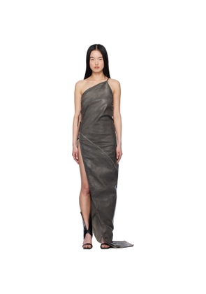 Rick Owens DRKSHDW Gray Overdyed Taco Maxi Dress