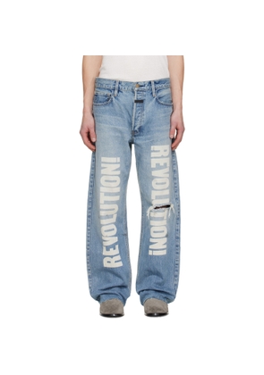 Fear of God Blue Straight 'Revolution' Jeans
