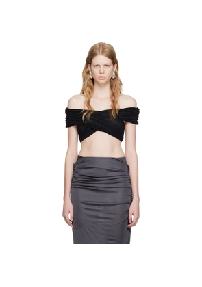 Atlein Black Pleated Camisole