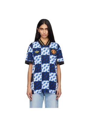 adidas Originals Blue Manchester United LFSTLR Jersey