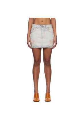 MM6 Maison Margiela Blue Denim Miniskirt