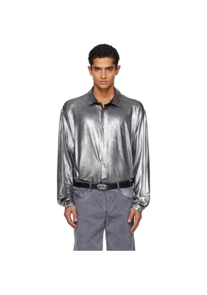 Diesel Silver S-FRED-FOIL Shirt