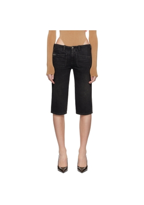 Diesel Black De-Keate Denim Shorts