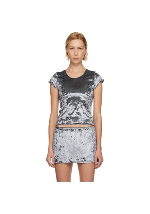 Maryam Nassir Zadeh Gray Isla T-shirt