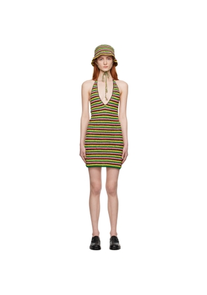 FRAME Multicolor Striped Minidress