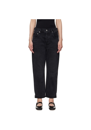 Citizens of Humanity Black Dahlia Bow Leg Baby Roll Jeans