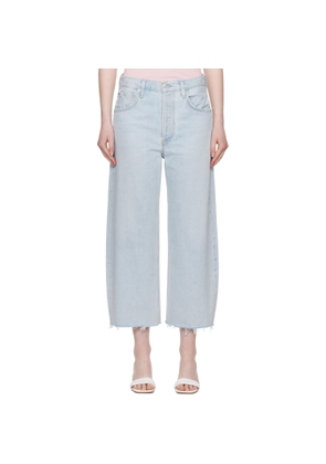 Citizens of Humanity Blue Ayla Raw Hem Crop Jeans