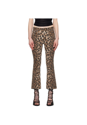 R13 Brown Kick Fit Jeans