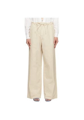 Christopher Esber Off-White Multi Paneled Trousers