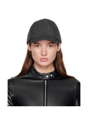 Courrèges Gray Caviar Wool Cap