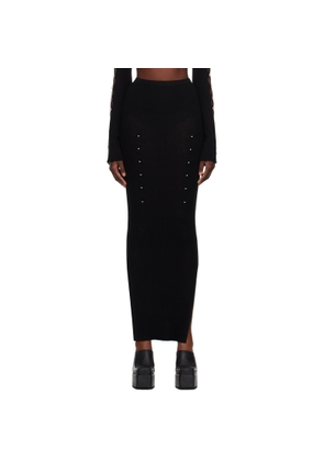 Rui Black Rib Maxi Skirt