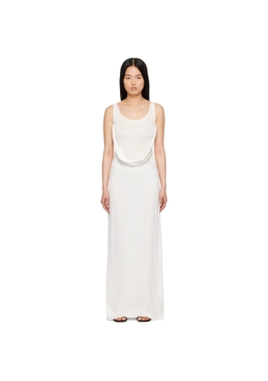 Christopher Esber White Fusion Arced Maxi Dress
