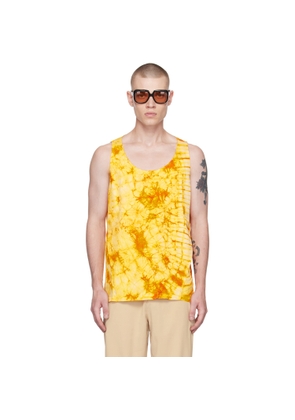 Tokyo James Yellow Tie-Dye Tank Top