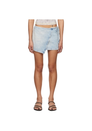 Diesel Blue De-Lem-Mini Denim Miniskirt