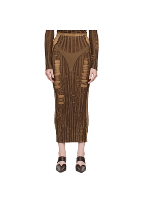 Diesel Brown M-Calina Midi Skirt