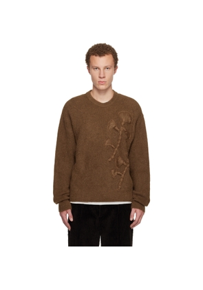 WOOYOUNGMI Tan Flower Mohair Sweater