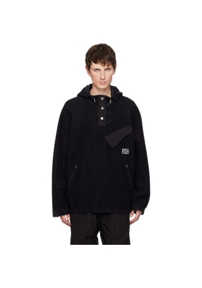 WOOYOUNGMI Black Logo Patch Hoodie