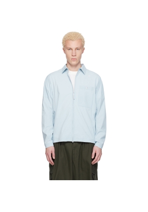 Stone Island Blue 1200016 Recycled Stretch Nylon Tela Stellina Jacket