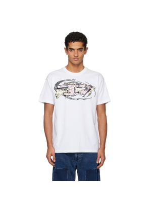 Diesel White T-Norm-T11 T-shirt