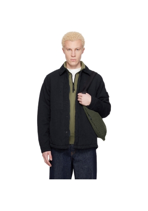 Stone Island Navy 4100038 Cotton Linen Quilted-TC Ghost Jacket