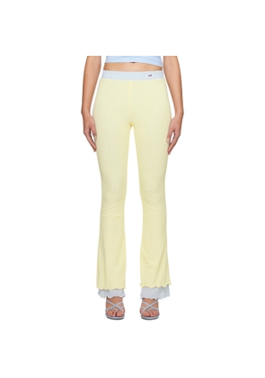GCDS Yellow Flare Trousers