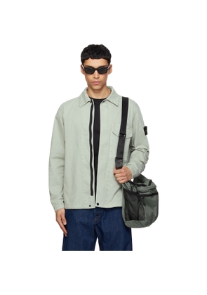 Stone Island Green 1200001 Organic Cotton Stretch 'Old' Effect Jacket