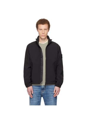 Stone Island Black 4100022 Light Soft Shell-R e.dye Technology Jacket