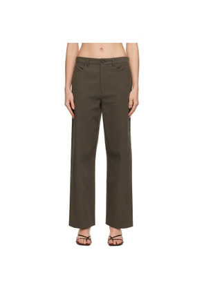 TOTEME Brown Relaxed Twisted Trousers