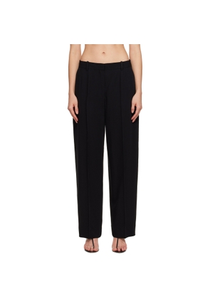 TOTEME Black Wide Fluid Trousers