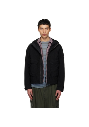 Stone Island Black 4100052 Light Compact Touch Short Jacket