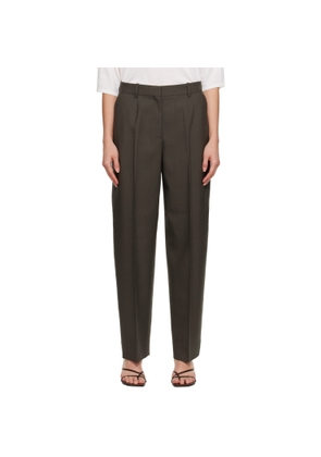 TOTEME Khaki Wide Tailored Trousers
