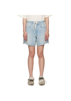 Citizens of Humanity Blue Brynn Drawstring Denim Shorts