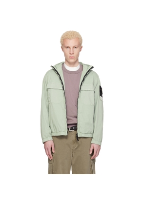 Stone Island Green 4100077 Stretch Organic Cotton Twill Jacket